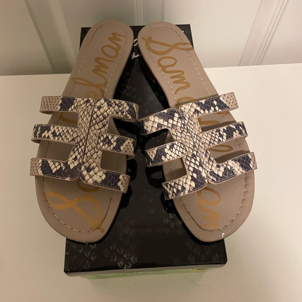 Sam Edelman Berit faux snakeskin sandals